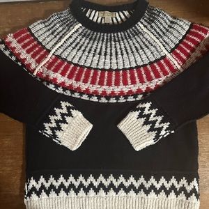 Men’s Large Wool Multicolor Burberry sweater
